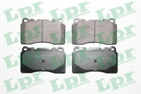 Комплект гальмівних колодок передн, VOLVO S60 I, V70 II CHEVROLET CORVETTE CHRYSLER 300C DODGE CHALLENGER, CHARGER RENAULT MEGANE III, MEGANE IV TESLA MODEL 3, MODEL S 1.8-Electric 07.02 LPR 05P1394