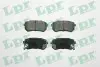 Комплект гальмівних колодок задн, HYUNDAI I10 I, I10 II KIA PICANTO I, PICANTO II 1.0-1.2LPG 04.04 LPR (05P1411) зображення 1