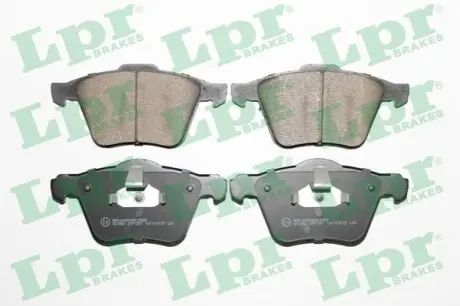 Комплект гальмівних колодок передн, VOLVO S60 II, S80 II, V60 I, V70 III, XC70 II FORD GALAXY II, GALAXY MK II, S-MAX 1.5-4.4 03.06-12.18 LPR 05P1507