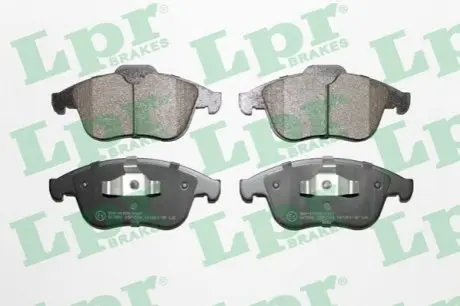 Комплект гальмівних колодок передн, RENAULT CLIO IV, GRAND SCENIC III, LAGUNA, LAGUNA III, LATITUDE, MEGANE, MEGANE III, SCENIC III 1.2-3.5 10.07 LPR 05P1534 Купити в Україні
