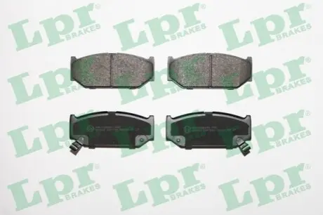 Комплект гальмівних колодок передн, SUZUKI SPLASH, SWIFT III, SWIFT IV 1.2-1.6 02.05 LPR 05P1594