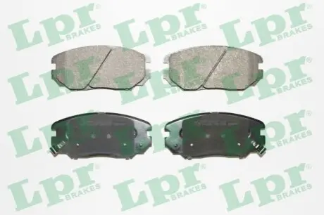 Комплект гальмівних колодок передн, HONDA CIVIC VIII HYUNDAI GRANDEUR, SONATA V 1.6-3.3 01.05-05.13 LPR 05P1599