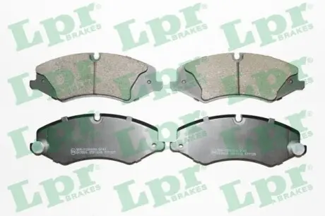 Комплект гальмівних колодок передн, LAND ROVER DEFENDER, DISCOVERY IV, DISCOVERY SPORT, DISCOVERY V, RANGE ROVER EVOQUE, RANGE ROVER III, RANGE ROVER IV, RANGE ROVER SPORT I 1.5H-5.0 05.05 LPR 05P1616