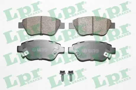 Комплект гальмівних колодок передн (з болтами), OPEL ADAM, CORSA D 1.0-1.4LPG 07.06-05.19 LPR 05P1815