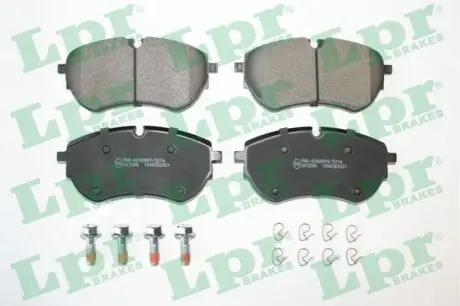 Комплект гальмівних колодок передн, VW AMAROK 2.0/2.0D/3.0D 09.10 LPR 05P2021 Купити в Україні