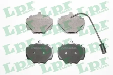 Комплект гальмівних колодок задн, LAND ROVER DEFENDER, DISCOVERY I, DISCOVERY II, RANGE ROVER I 2.0-4.3 08.81-02.16 LPR 05P431