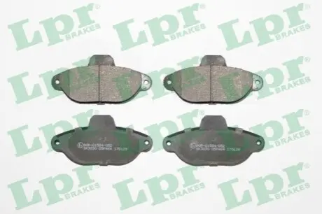 Комплект гальмівних колодок передн, FIAT CINQUECENTO, PANDA, PUNTO, SEICENTO / 600 LANCIA Y, Y10 ZASTAVA 10 0.7-1.7D 07.91 LPR 05P464