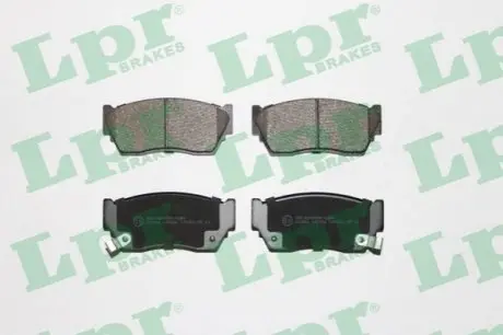 Комплект гальмівних колодок передн, NISSAN 100NX, SUNNY III 1.4-2.0D 03.90-05.95 LPR 05P520