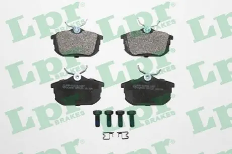 Комплект гальмівних колодок задн, VOLVO S40 I, V40 MITSUBISHI CARISMA, COLT, COLT CZC VI, COLT VI, SPACE STAR SMART FORFOUR 1.1-2.0D 05.95-06.12 LPR 05P621