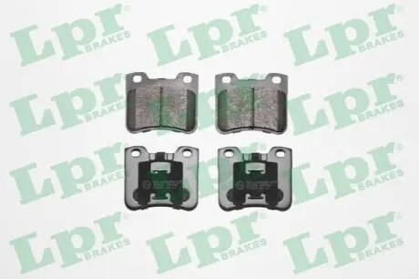 Комплект гальмівних колодок передн, CITROEN AX, SAXO PEUGEOT 106 I, 106 II 1.0-Electric 08.91-07.04 LPR 05P643