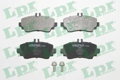 Комплект гальмівних колодок передн, MERCEDES A (W168) 1.4/1.6/1.7D 07.97-08.04 LPR 05P671 Купити в Україні