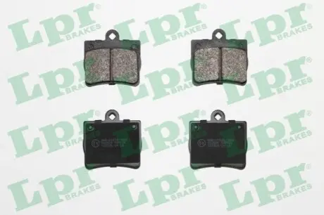 Комплект гальмівних колодок задн, MERCEDES C (W202), E (C124) 1.8-2.5D 03.93-05.00 LPR 05P725