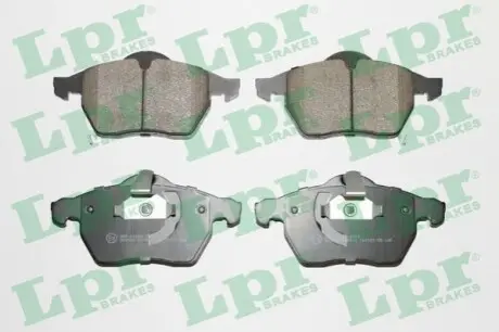 Комплект гальмівних колодок передн, OPEL ASTRA G, ASTRA H, ASTRA H GTC, COMBO, COMBO TOUR, CORSA C, CORSA D, MERIVA A, MERIVA B, ZAFIRA A, ZAFIRA B SAAB 9-3, 9-5 1.2-3.0D 09.97 LPR 05P812