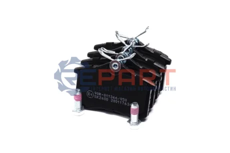 Комплект гальмівних колодок задн, CITROEN C2 PEUGEOT 1007, 208 II, 307, 405 I, 807 RENAULT MEGANE I, MEGANE II, THALIA II, TWINGO II VW PASSAT B2 1.1-2.0D 05.86 LPR 05P868