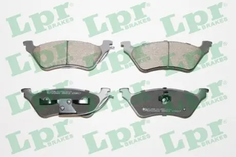 Комплект гальмівних колодок задн, CHRYSLER RAM VAN, VOYAGER III, VOYAGER IV DODGE CARAVAN, GRAND JEEP CHEROKEE 2.0-3.8 01.95 LPR 05P912