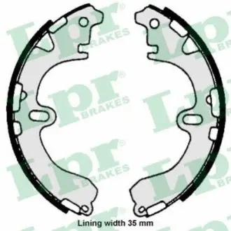 Гальмівна колодка NISSAN CUBE, MICRA III TOYOTA CALDINA, CAMRY, CARIBE, CARINA VII, CELICA, COROLLA, COROLLA FX, CORONA, RAUM, SPRINTER CARIB 1.2-2.0D 06.83-06.10 LPR 06720 Купити в Україні