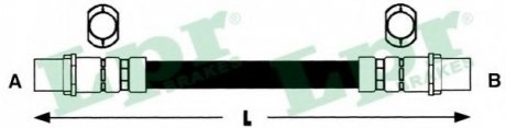 Гальмівний шланг LPR 6T46884 (фото 1)