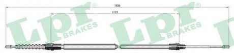 Тросик стояночного тормоза LPR C0001B