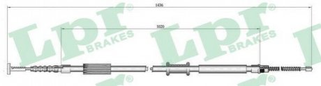 Трос ручного тормоза LPR C0015B