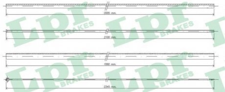 Трос акселератора LPR C0036A