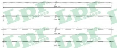 Трос акселератора LPR C0036A Купити в Україні