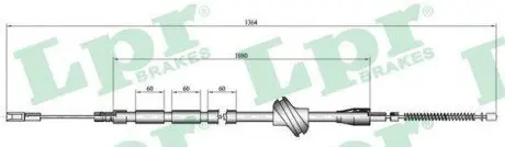 Трос стоянкового гальма LPR C0042B