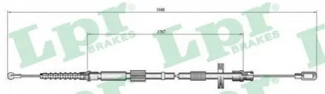 Трос стоянкового гальма LPR C0050B Купити в Україні