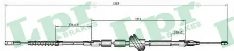 Трос стоянкового гальма LPR C0055B