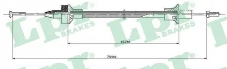 Тросовий привод, привод зчеплення LPR C0076C Купити в Україні