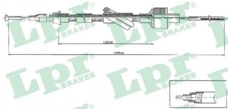 Трос сцепления LPR C0103C
