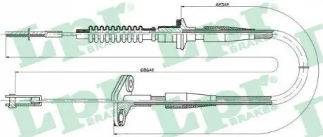 Трос сцепления LPR C0121C