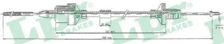 Трос сцепления LPR C0123C Купить в Украине