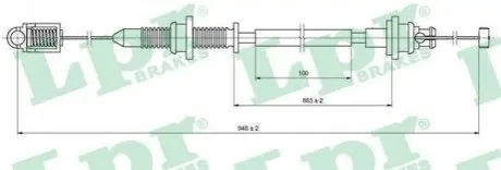 Фото Трос LPR (C0131A) зображення 1
