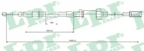 Трос ручного тормоза LPR C0131B