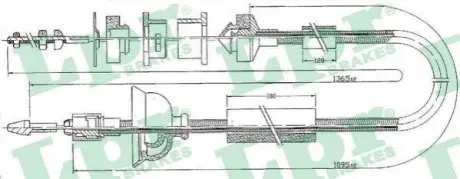 Тросовий привод, привод зчеплення LPR C0170C