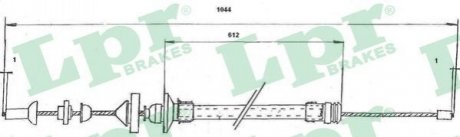 Трос сцепления LPR C0176C (фото 1)