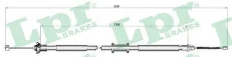 Трос стоянкового гальма LPR C0184B