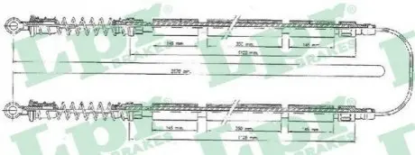 Трос стоянкового гальма LPR C0203B