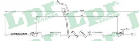 Трос ручного тормоза LPR C0296B