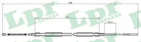 Трос стоянкового гальма LPR C0306B