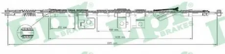 Трос стоянкового гальма LPR C0309B