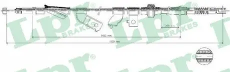Трос стоянкового гальма LPR C0312B