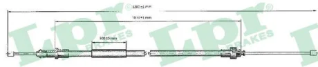 Трос ручного гальма LPR C0334B