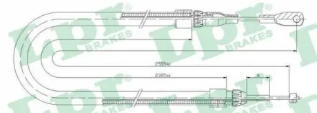 Трос стоянкового гальма LPR C0399B