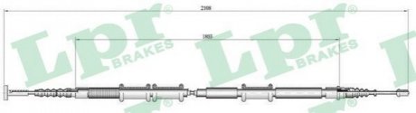 Трос ручного тормоза LPR C0473B (фото 1)
