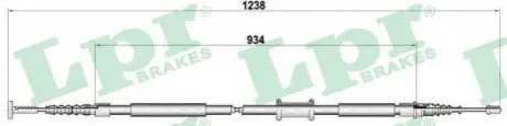 Трос ручного тормоза LPR C0474B