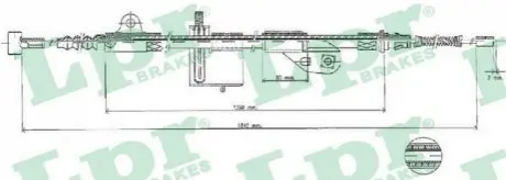Трос стоянкового гальма LPR C0502B