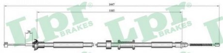 Трос ручного тормоза LPR C0517B