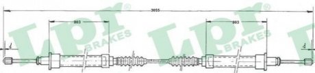 Трос ручного тормоза LPR C0523B