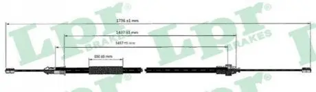 Трос стоянкового гальма LPR C0612B